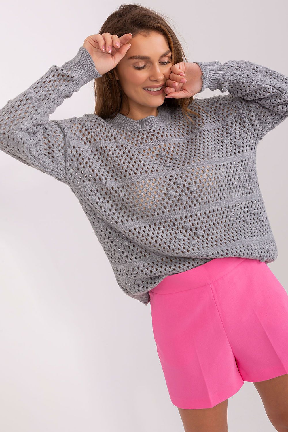 black jumper for women, relaxed & dainty, badu fashion