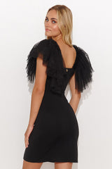 black evening dress for women, polished & rich, makadamia fashion