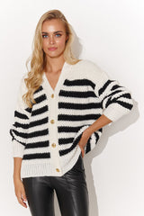 beige cardigan for women, lightweight & charming, makadamia fashion