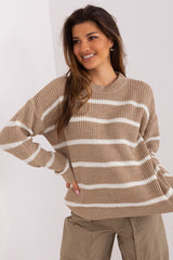 beige jumper for women, refined & sweet, badu fashion