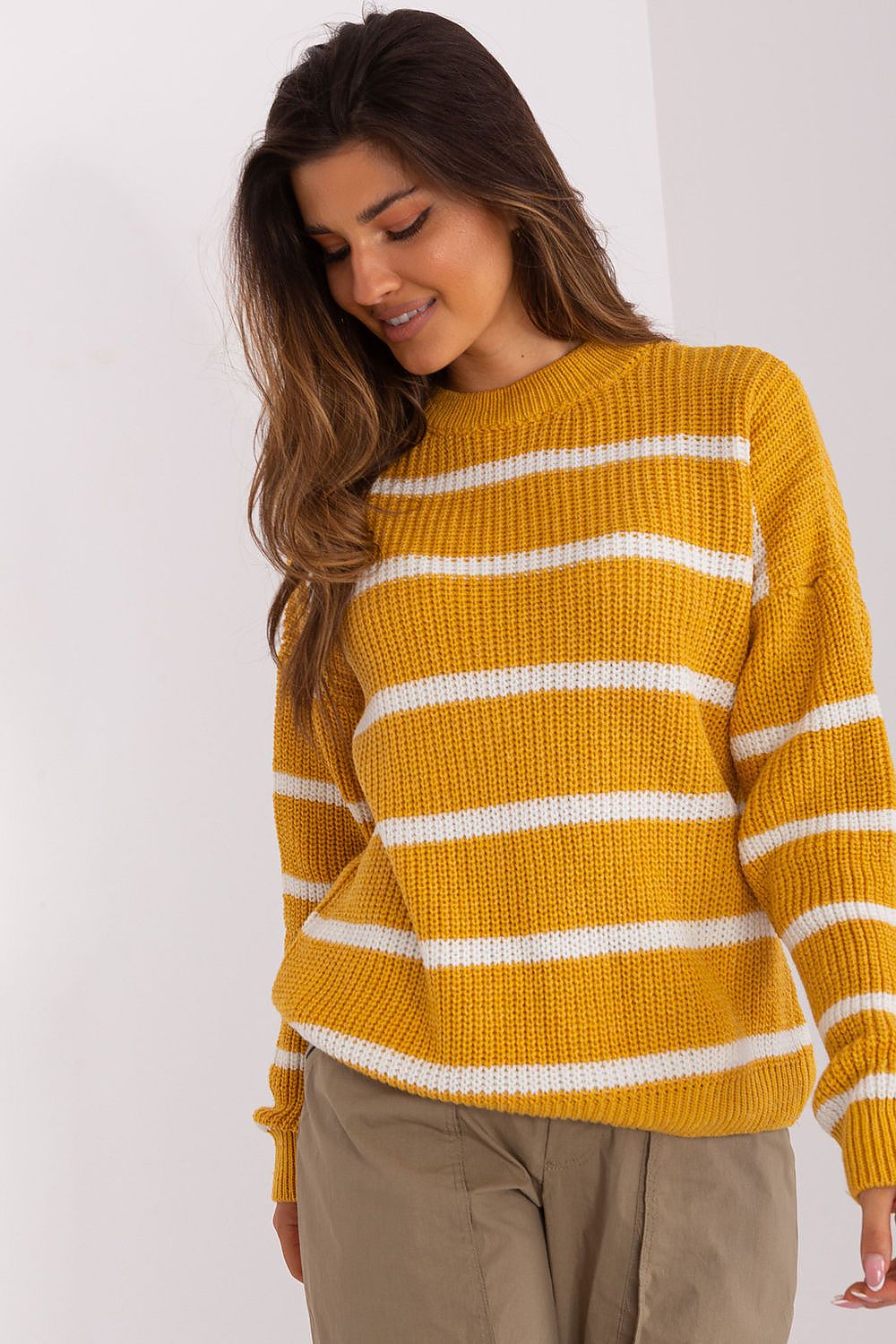 beige jumper for women, refined & sweet, badu fashion