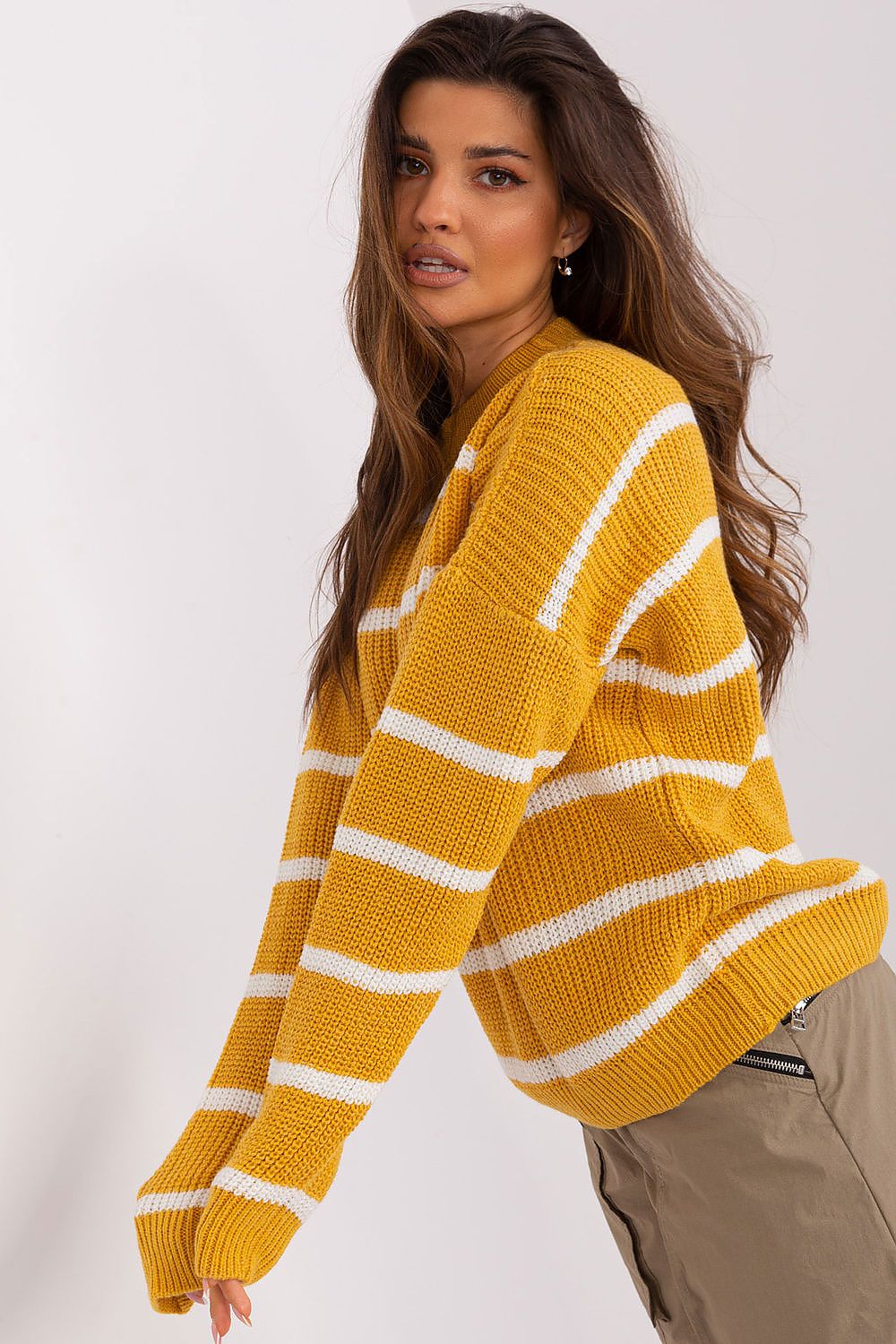 beige jumper for women, refined & sweet, badu fashion