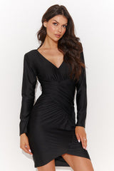 black daydress for women, cool & form-fitting, numinou fashion